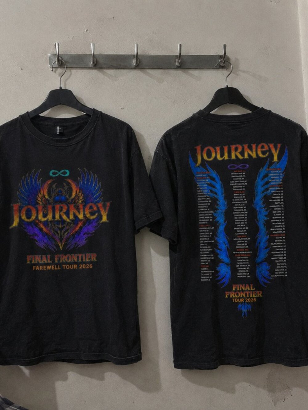 Journey Final Frontier Farewell Tour 2026 Black T-Shirt